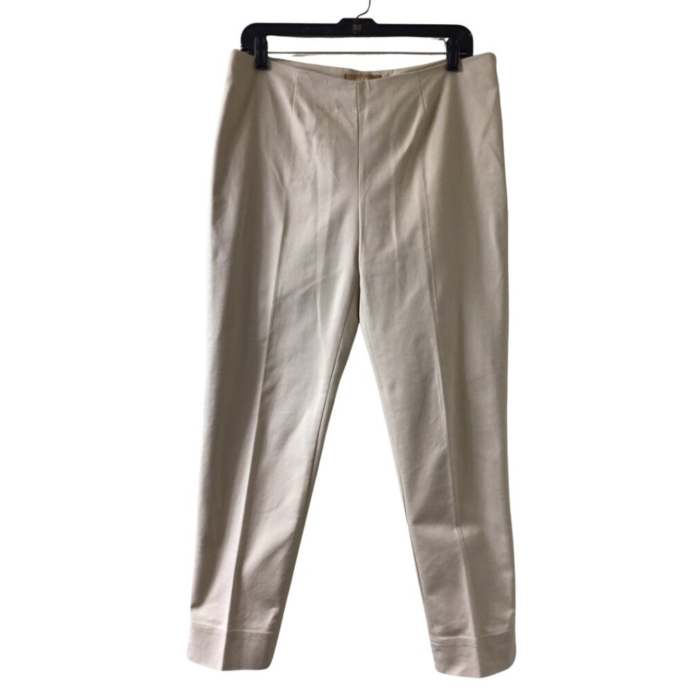 Ellen Tracy Pants Women’s 6 Light Beige Cream Tan Khaki Trousers Slacks Stretch